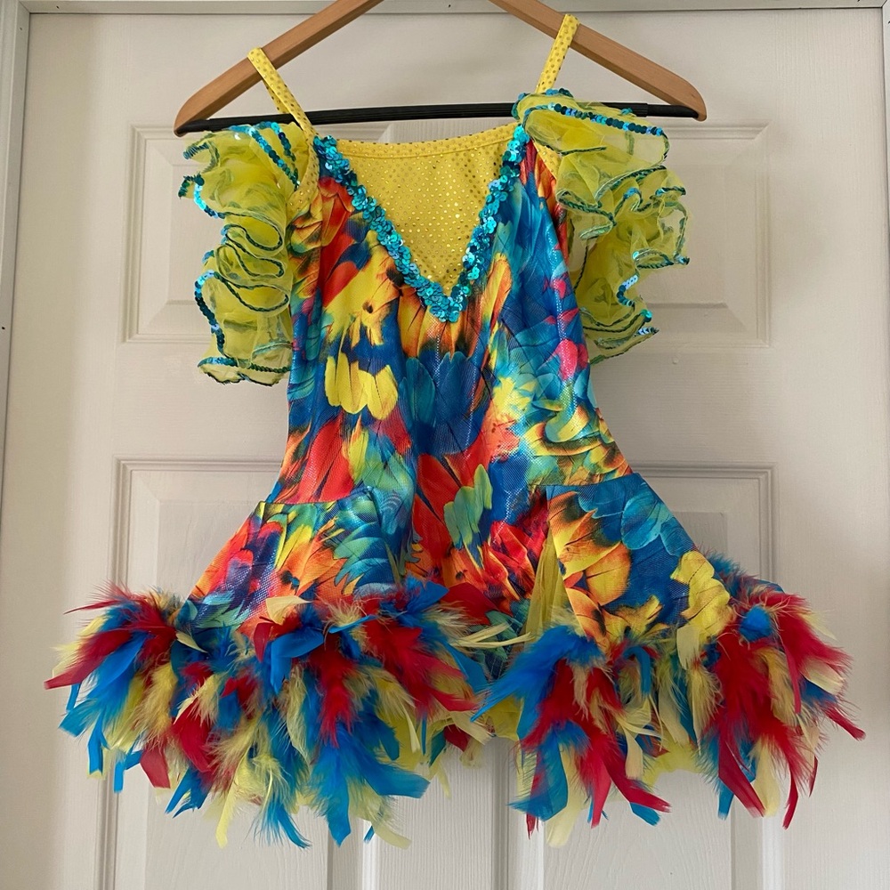 A Wish Come True Tropical Bird Costume Dance-wear Size LC large child 12/14 - Picture 2 of 6